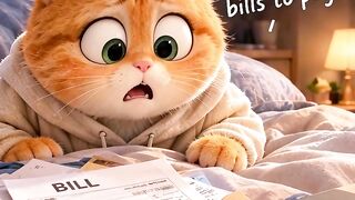 You Have Bills to Pay… But First, Coffee! ☕🐱