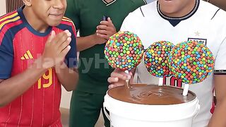 Mbappe gave haaland the tiniest lollipop, his reaction says it all.