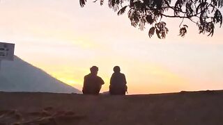 Romantic in beautiful nature