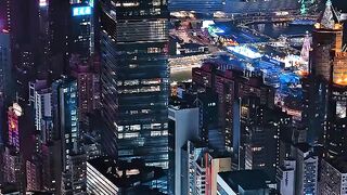 Beautiful view of city lights