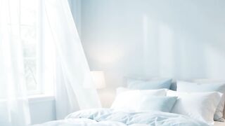 Serene Blue Dream | Aesthetic Bedroom Atmosphere