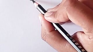 Easy drawing pencil 📝💯 saktch 💕💯
