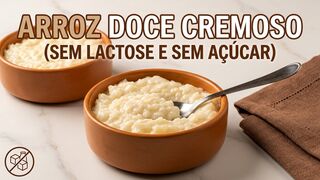 Arroz Doce Cremoso com Leite de Coco: Sem Lactose e Sem Açúcar Refinado!