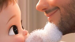 Toddler bubble beard