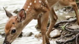 A Mother's Brave Rescue of Her Baby Deer 🦌❤️