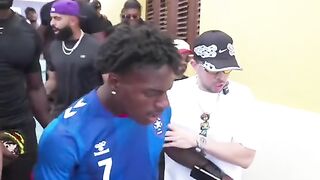 IShowSpeed couldn’t believe his fan had a Messi shirt