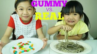 Gummy vs Real Food Challenge.
