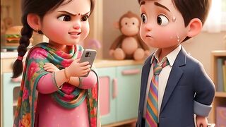 When She Asks For Your Phone Password! 📱😂 #MiniCouple"