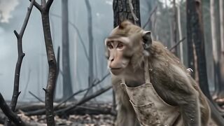 Please, the monkeys are losing their habitat.