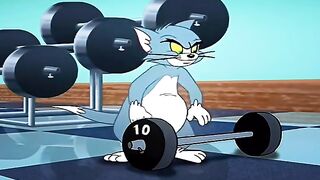 Tom Couldn't Lift 10 LBS… UNTIL HE PEDALED INTO THE MIRROR! 🏋️‍♂️🚴‍♂️💥 (GigaChad Cat)