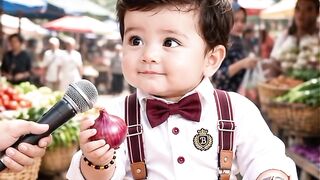 This Baby Sells Onions for a Fortune! 😂 The Peeling Fee Is Crazy!