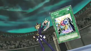 Atem summons Black Paladin to fight Kaiba