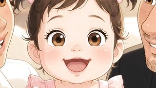 Mom, Dad, and Baby Girl, PIXAR ANIMATION 54