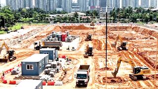 How was the Menara Exchange (TRX Signature Tower), Kuala Lumpur, Malaysia, built?