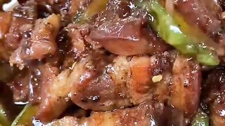 Eggplant bitter ground and meat recipe