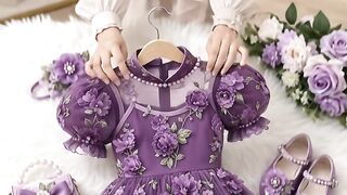 Lavender Dreams — Floral Princess Dress 💜✨
