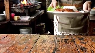Trying Indonesian Grilled Chicken 🇮🇩🍗 | Ayam Bakar Street Food #Shorts