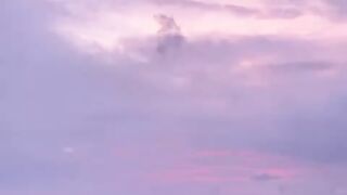 Beach and Purple Sky