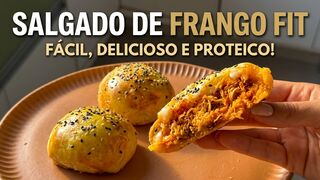 Coxinha Fit de Batanta-Doce e Frango: Crocante por Fora, Recheada por Dentro e Super Proteica!