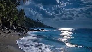 🌊 Ocean Waves Under Moonlight Will Put You to Sleep Instantly 😴✨