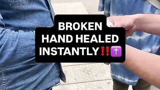 Jesus healed his broken hand❤️🙏✝️