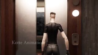 Captain America Fights in Elevator 2