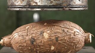 Cassava vs hydraulic press