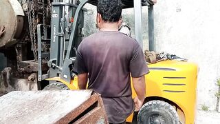 Evacuation process for a Pon machine in a confined space using a 3-ton capacity forklift Part 2