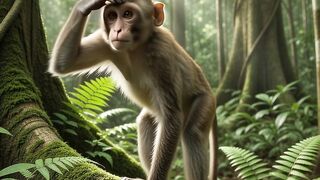 Monkey meet tingker bell