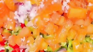 Eggplant salad with fish