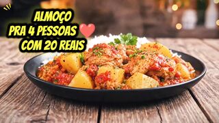 🍗❤️ ALMOÇO PARA 4 PESSOAS COM APENAS R$ 20! 😱💰