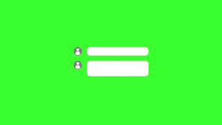 Green Screen Animated Comments Chat Bubbles With User Icons Pop Up Social Media Engagement Chroma Key