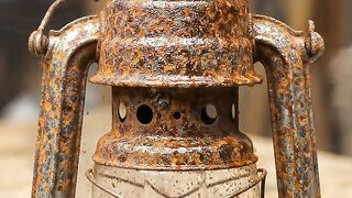OilLantern #AntiqueRestoration #RustRemoval #SilverShine
