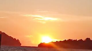 sunset in Banda Neira