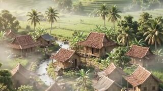 Miniatur desa tropis Indonesia🇲🇨