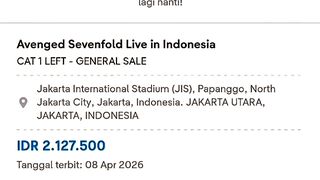 tiket konser avenged sefenfold