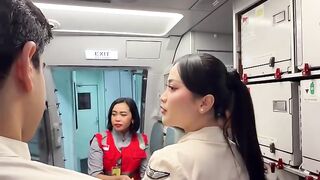 Final Preparations Before Departure Super Air Jet flights attendant #superairjet