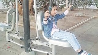 cute girl exercise