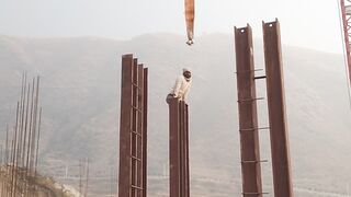 Mens are hard working in AIIMS project pulwama