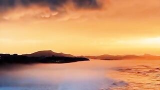 Mountains around the sea