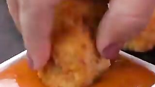 Chinese Crispy Ball with orange sauce