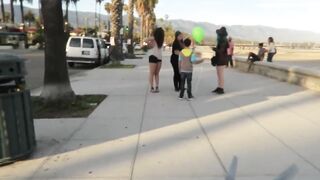 Cutting A Kid's Balloon Prank
