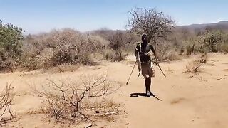 Hadzabe bushman  A morning hunt with the hazda