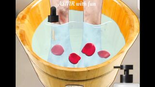 Asmr Foot cleaning/foot care ASMR ANIMATION