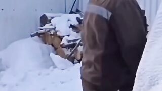 So cold that the urine froze