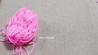 Amazing Woolen Flower Craft Ideas with Cotton buds - Easy Rose Making - Hand Embroidery Design Trick