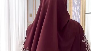 Abaya burgundy