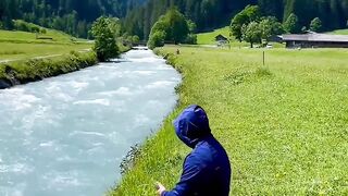 Enjoying at the river