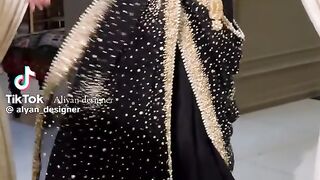 Black Fancy Sari 2