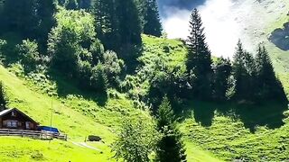 stunning  falls in themountain